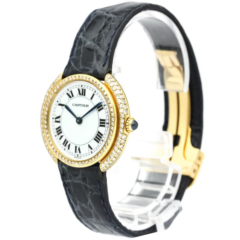 cartier vendome diamond watch