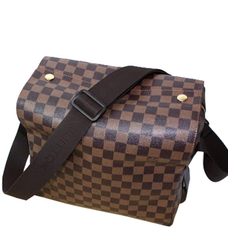 Louis Vuitton Damier Ebene Canvas Naviglio Messenger Bag in Brown - Lyst