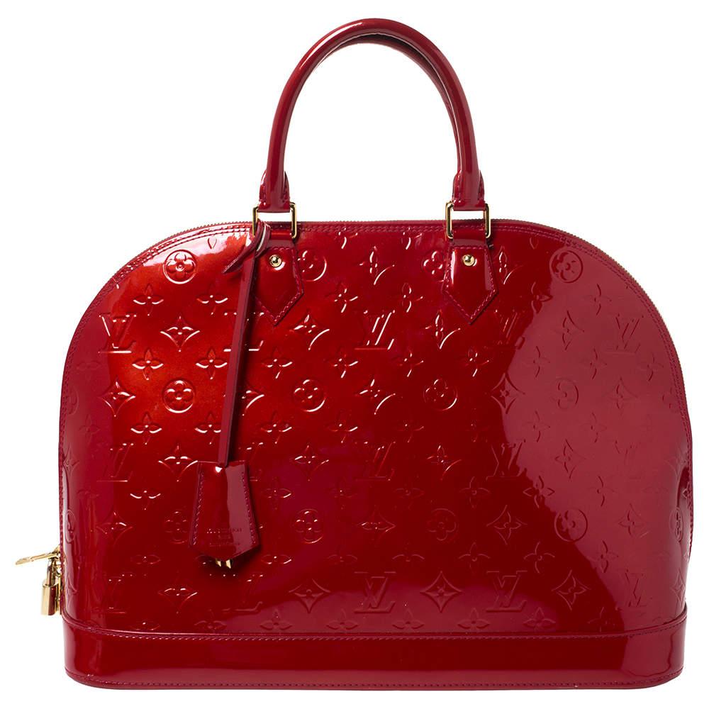 Louis Vuitton Red Vernis Alma Bag | Neverfull MM