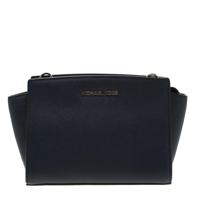 navy blue mk purse