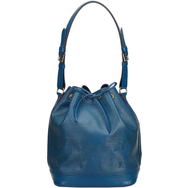 Lyst - Louis Vuitton Epi Leather Noe Hobo Bag in Blue