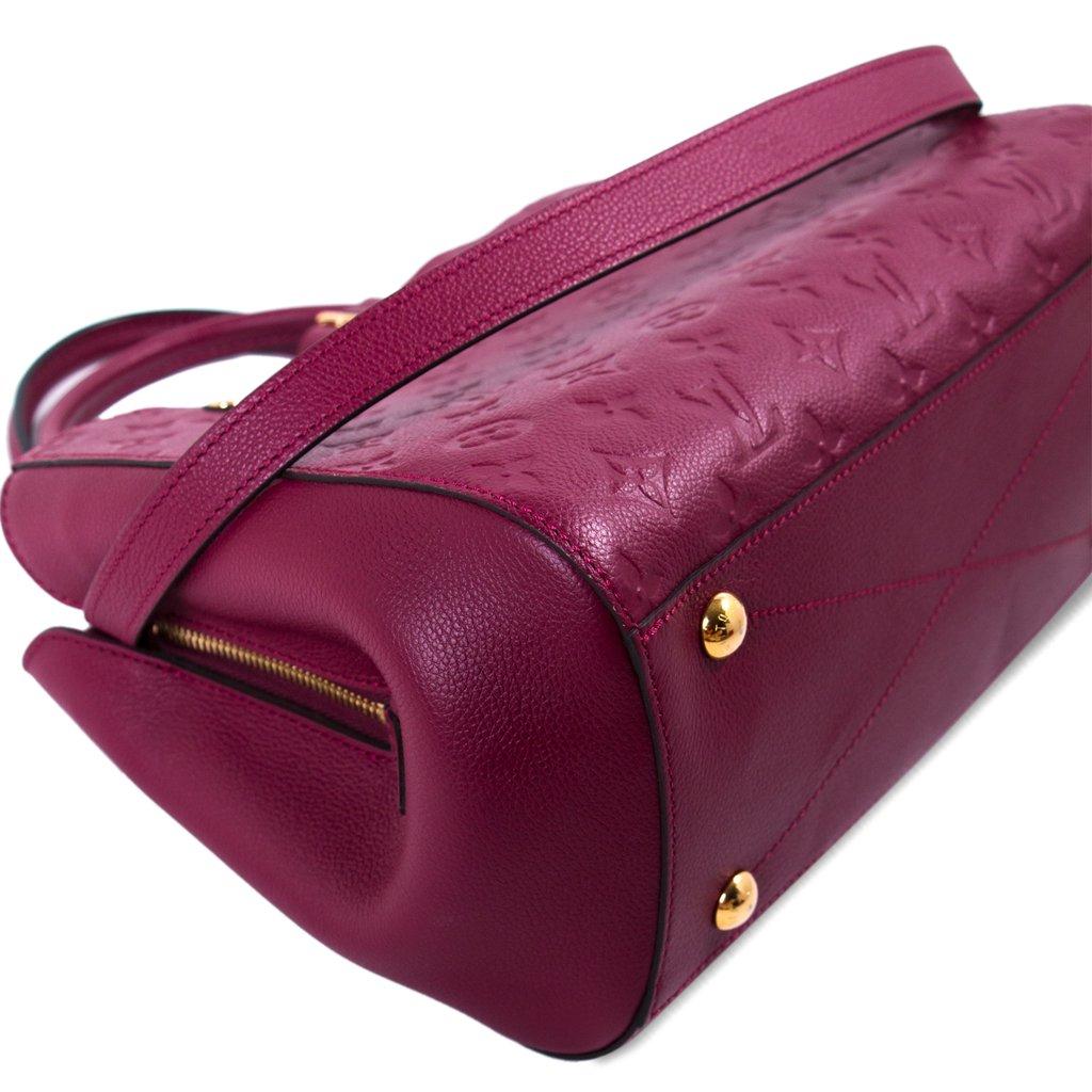 Louis Vuitton Raisin Monogram Empreinte Leather Montaigne Mm Bag in Purple - Lyst