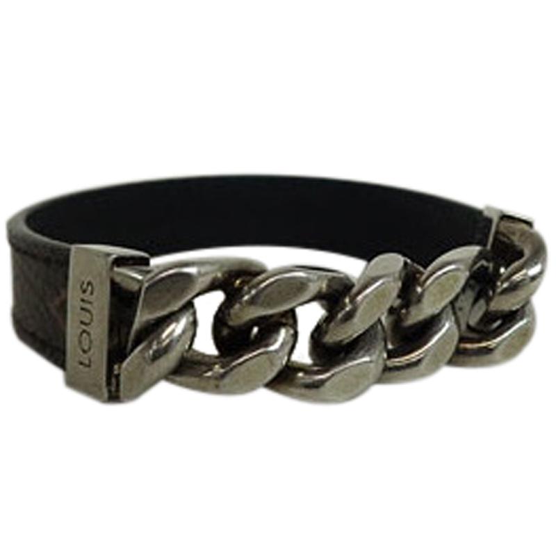 Louis Vuitton Silver Monogram Chain Link Bracelet Silvery Metal ref.977289  - Joli Closet