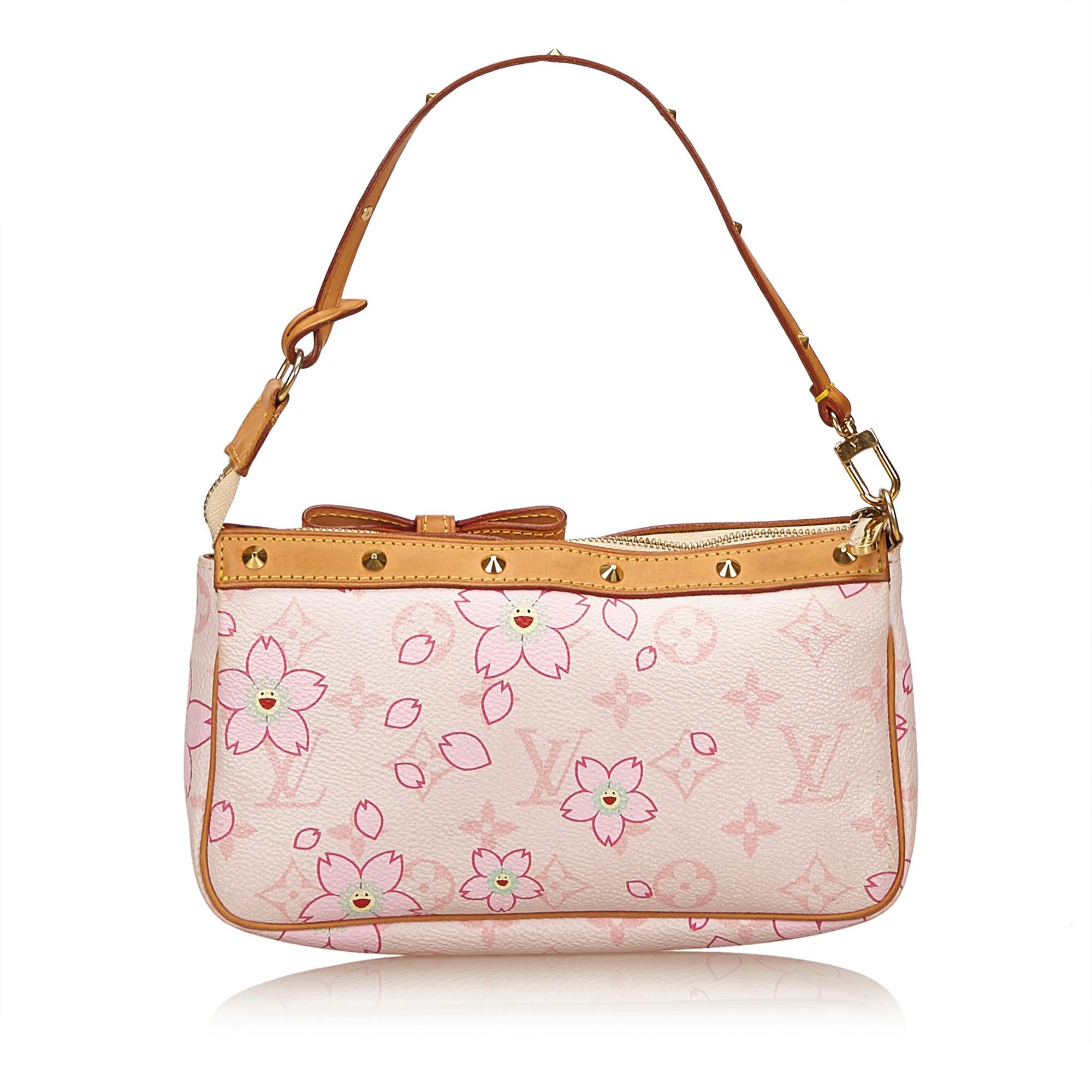 Louis Vuitton Monogram Canvas Cherry Blossom Pochette Accessories in Pink - Lyst