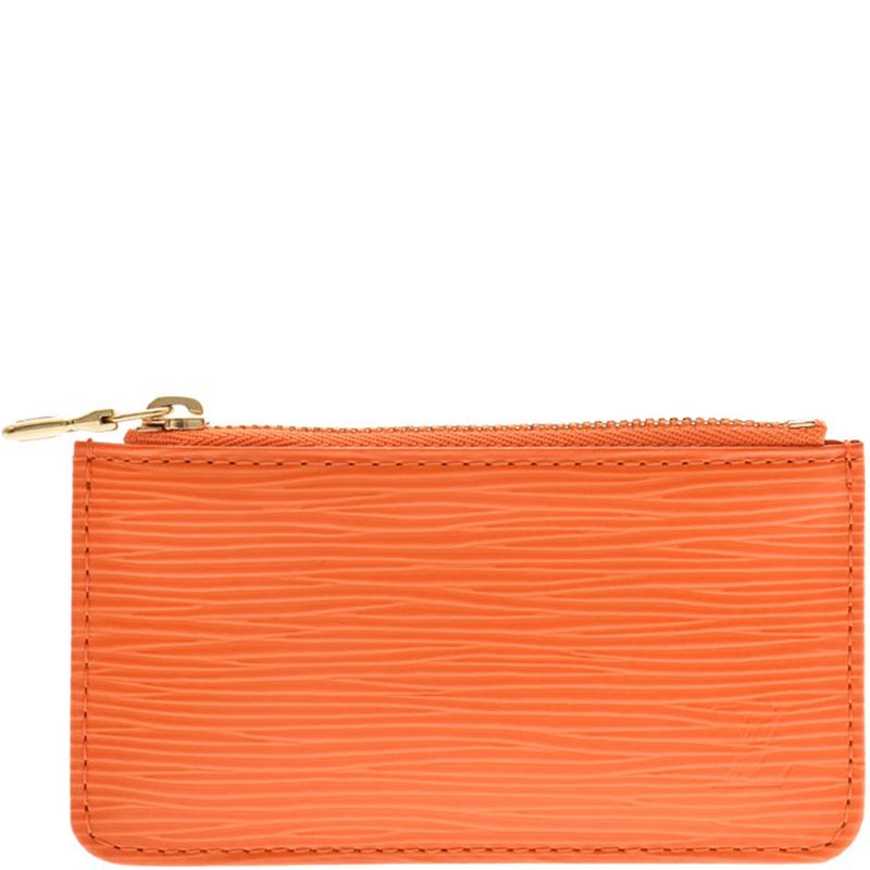 Louis Vuitton Orange Epi Leather Pochette - Lyst