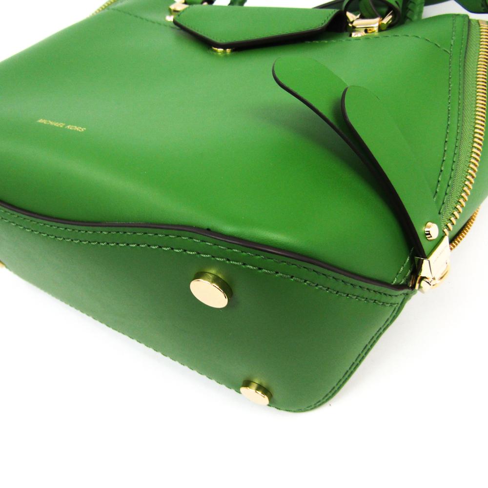 Michael Kors Green Leather Blakely Medium Messenger Bag Lyst