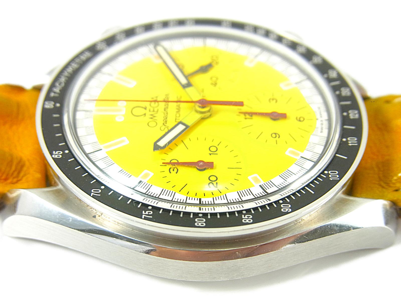 omega speedmaster michael schumacher yellow