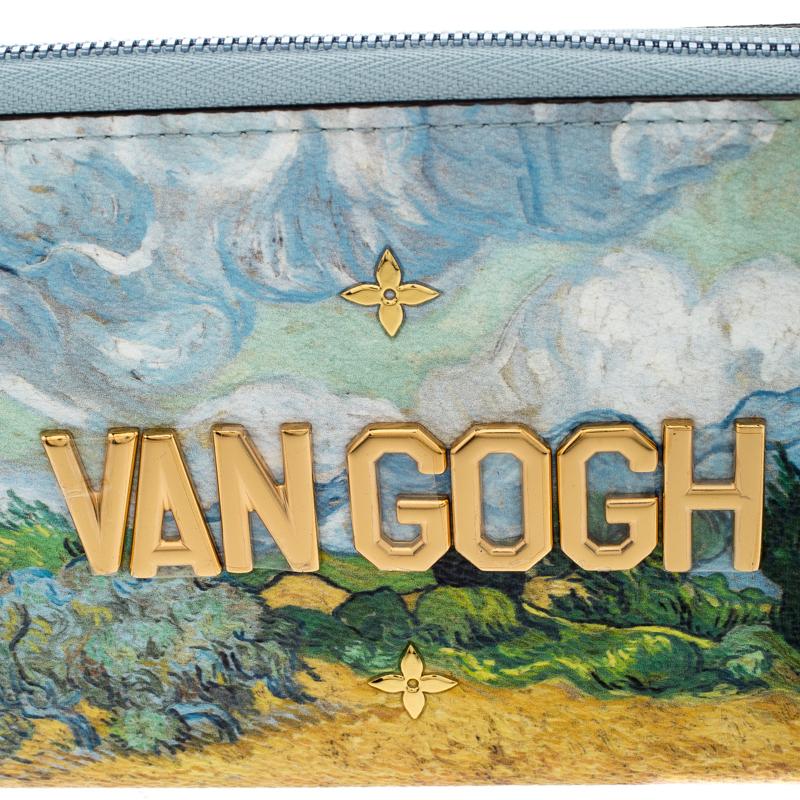 Louis Vuitton Multicolor Canvas Van Gogh Zippy Wallet in Blue - Lyst