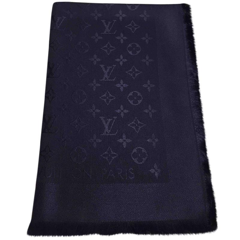 louis vuitton shawl blue
