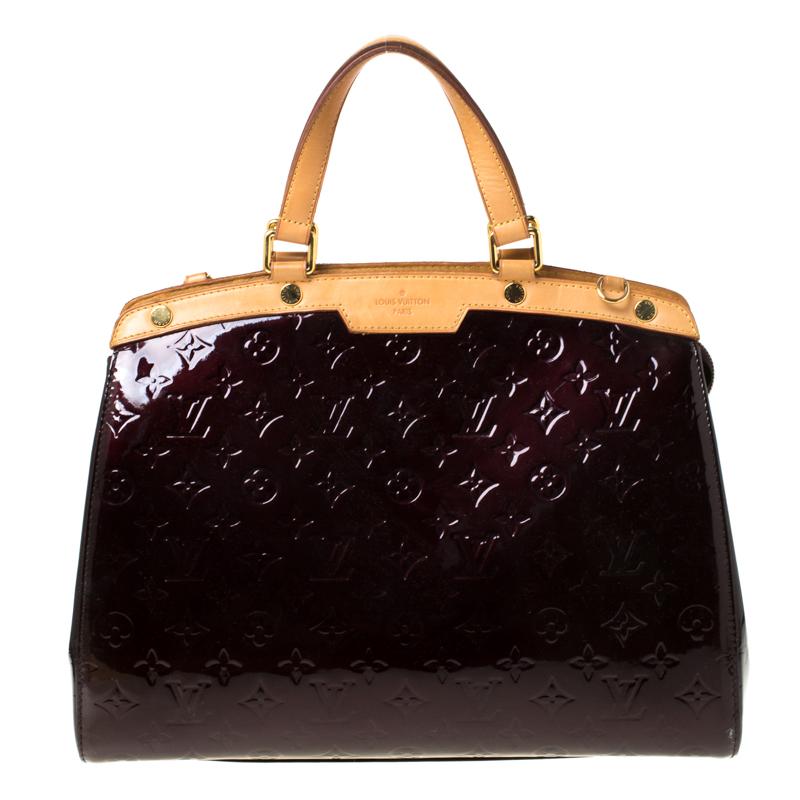 Louis Vuitton Leather Amarante Monogram Vernis Brea Gm Bag in Burgundy (Black) - Save 38% - Lyst