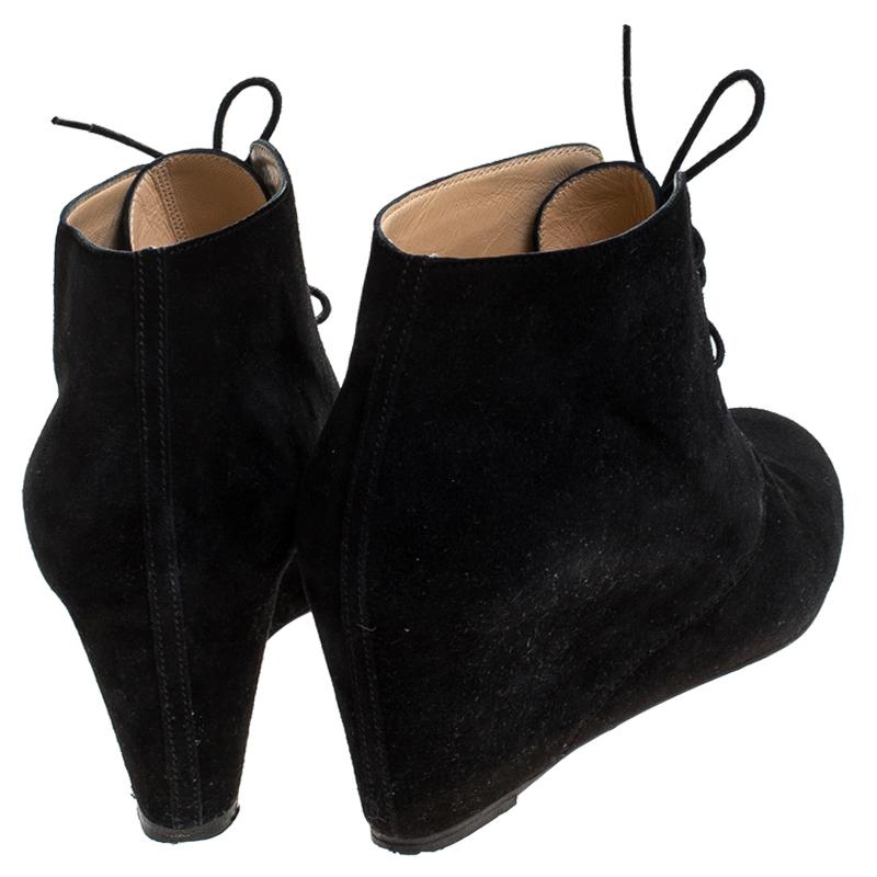louboutin black suede booties
