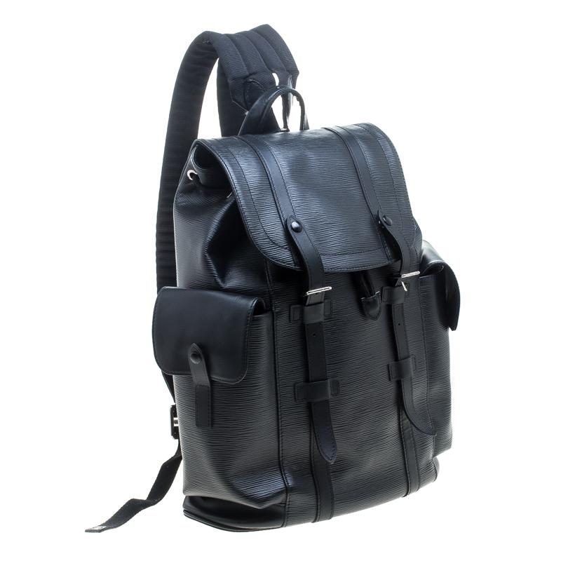 Louis Vuitton Epi Leather Christopher Pm Backpack in Black for Men - Lyst