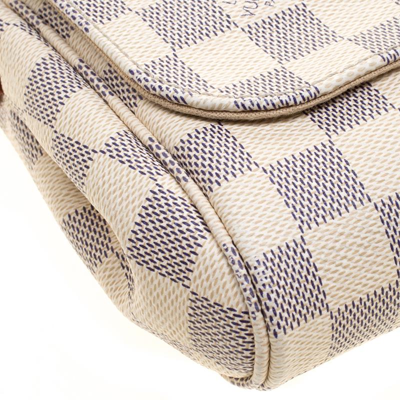 Louis Vuitton Damier Azur Monogram Canvas Favorite Mm Crossbody Bag in Gray - Lyst