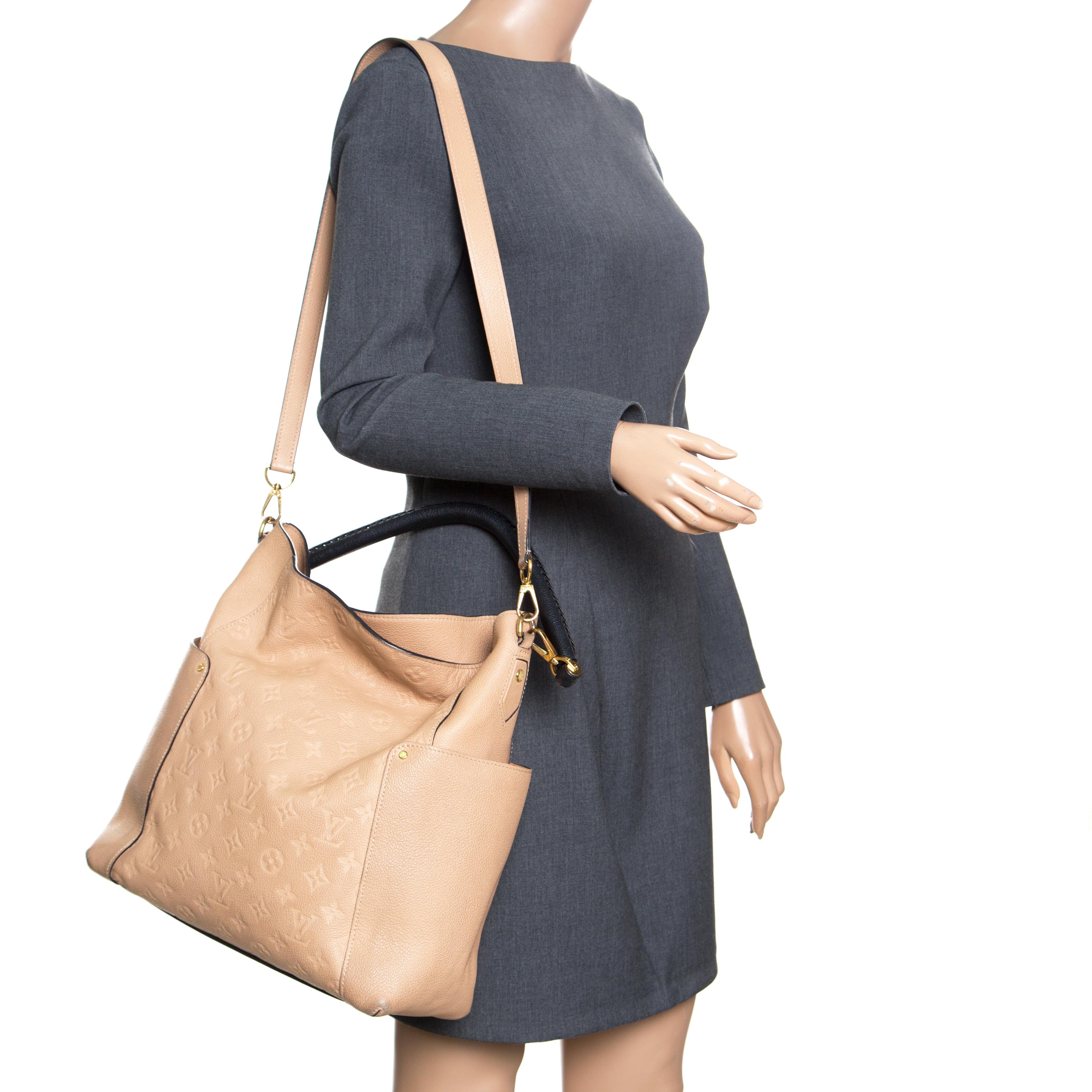 Louis Vuitton Bagatelle Leather Handbag in Beige (Natural) - Lyst