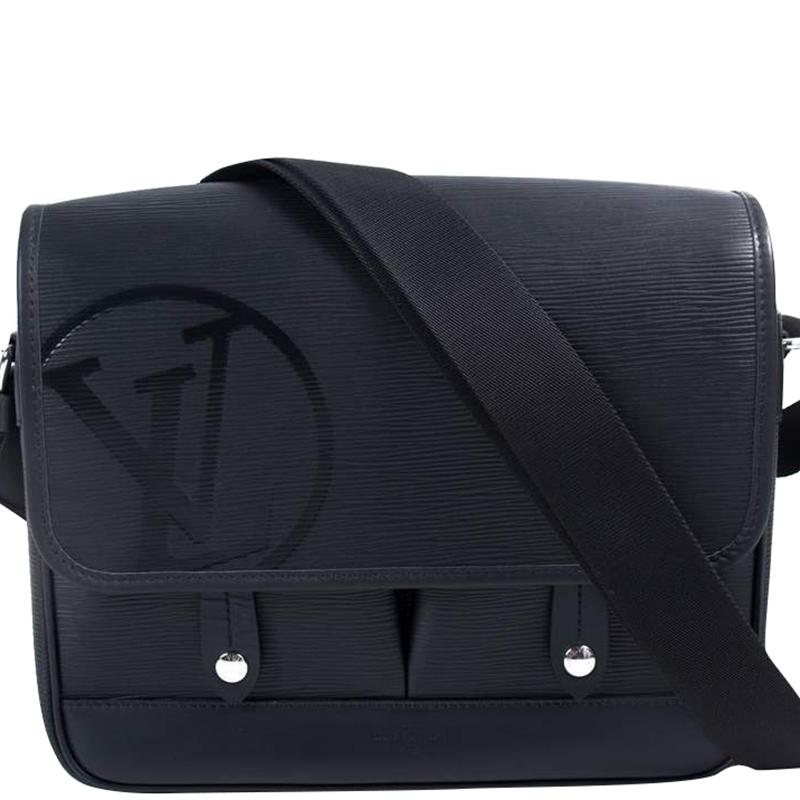 Louis Vuitton Black Epi Leather Downtown Pm Messenger Bag for Men - Lyst
