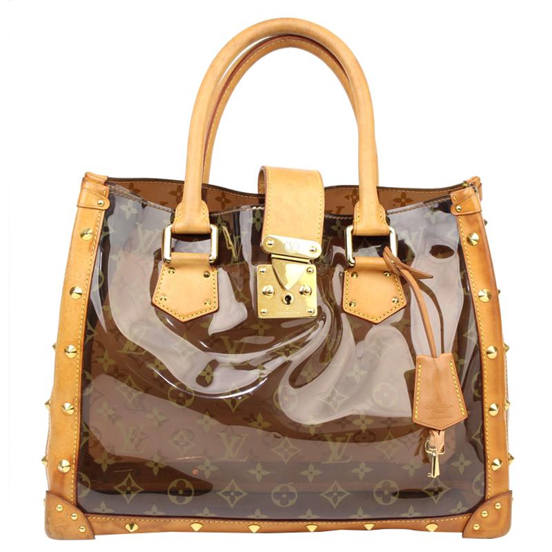 Louis Vuitton Leather Monogram Vinyl Limited Edition Ambre Neo Cabas Cruise Bag in Brown - Lyst