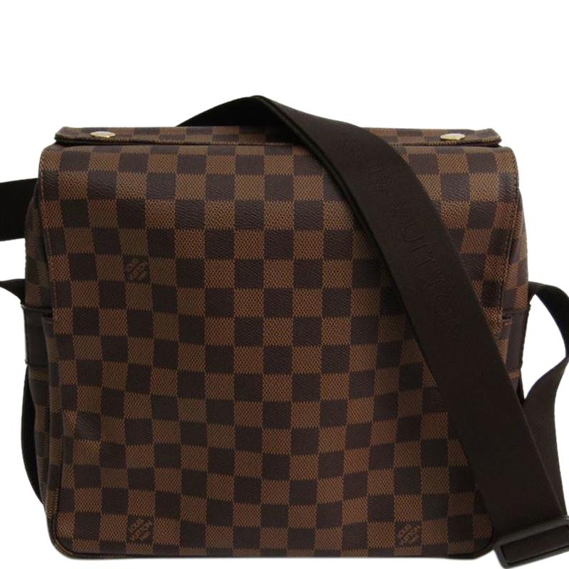 Louis Vuitton Damier Ebene Canvas Naviglio Messenger Bag in Brown for Men - Lyst