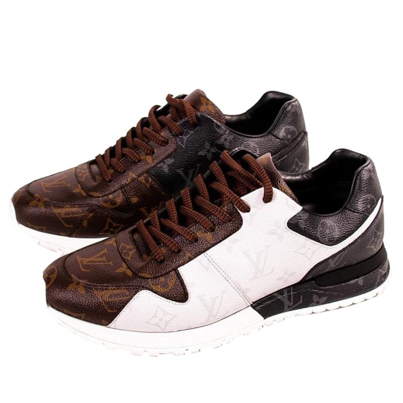 Louis Vuitton Canvas Monogram Run Away Sneakers Size 42.5 in Brown for Men - Lyst