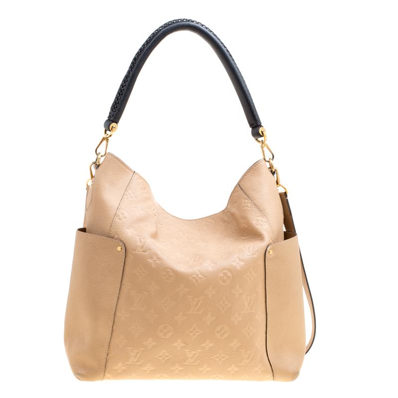 Louis Vuitton Bagatelle Leather Handbag in Beige (Natural) - Lyst
