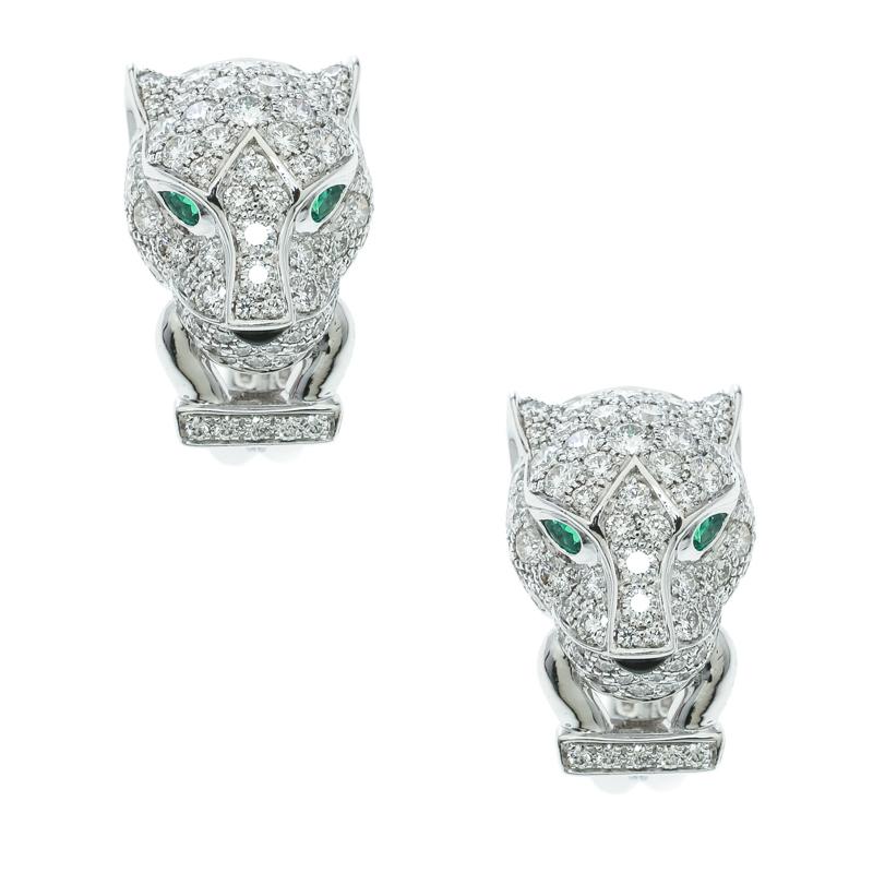 cartier panther earring