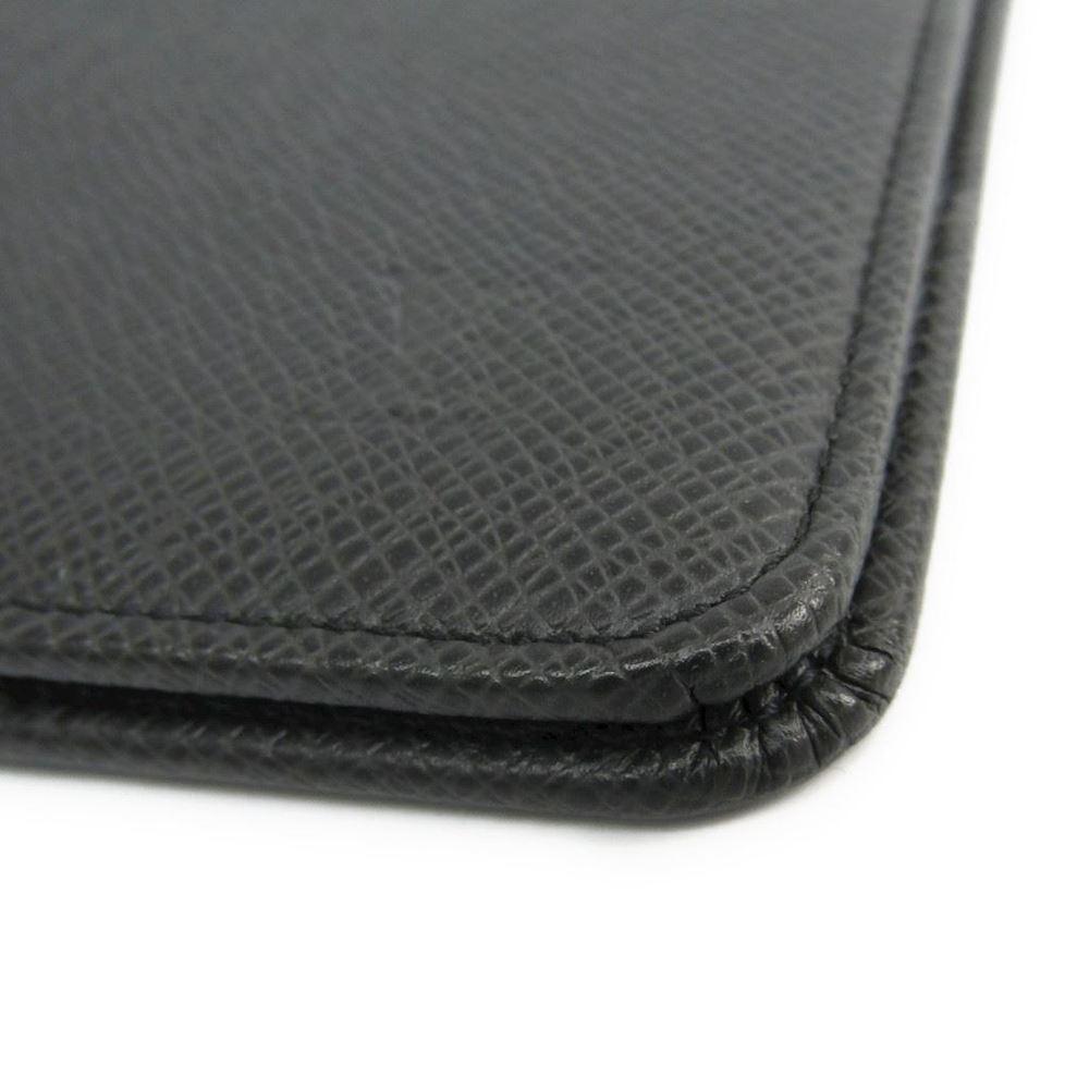 Louis Vuitton Ardoise Taiga Leather Desk Agenda Cover In Black For