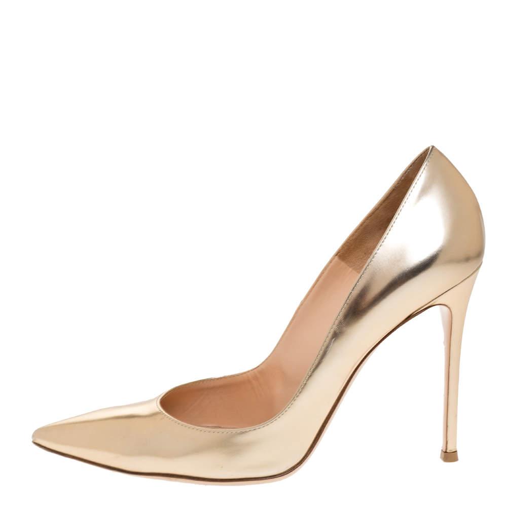 gianvito rossi gold plexi