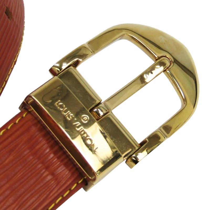 Louis Vuitton Gold Cipango Epi Leather Classic Ceinture Belt 85cm in Brown - Lyst