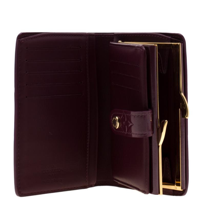 Louis Vuitton Violette Monogram Vernis Leather French Purse Wallet in Purple - Lyst