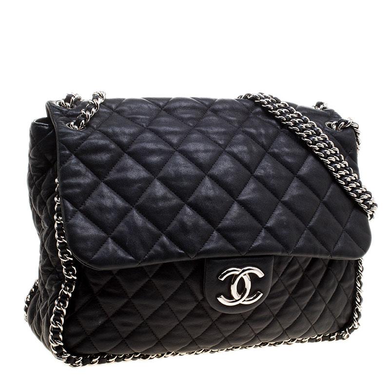 chanel bag with chain all around