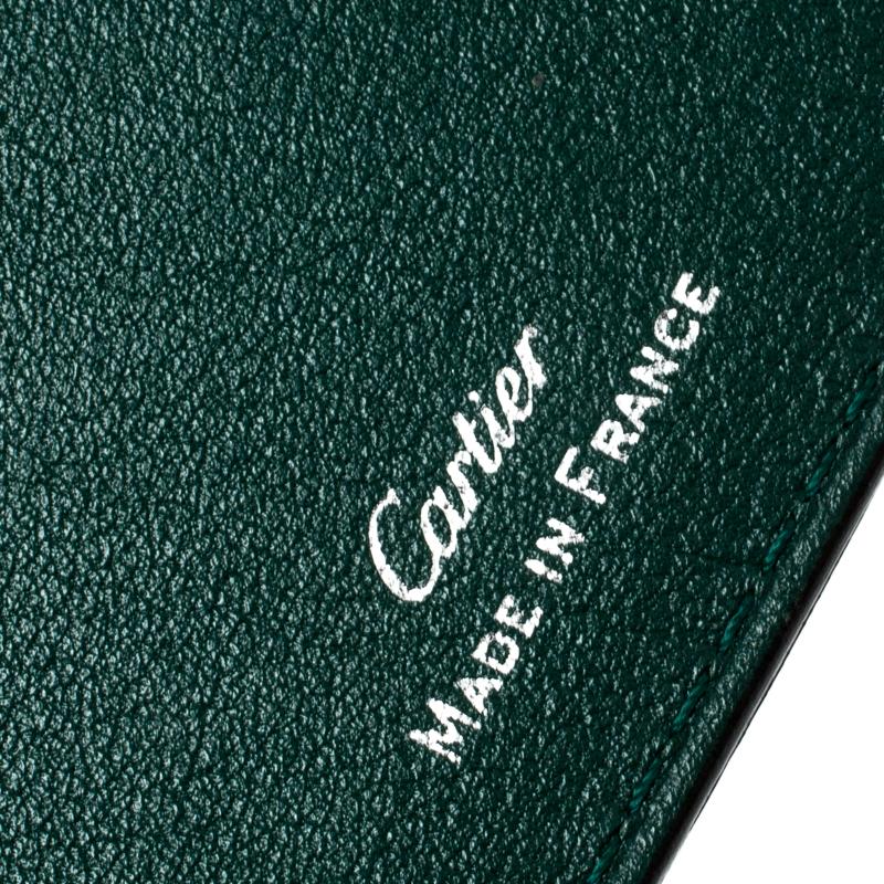 must de cartier green wallet