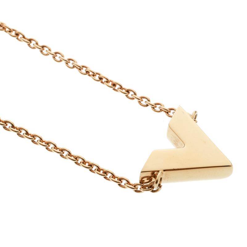 Louis Vuitton Essential V Gold Tone Bracelet in Metallic - Lyst