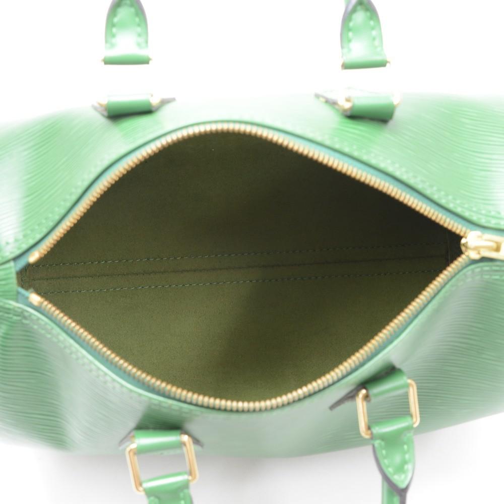 Louis Vuitton Borneo Epi Leather Speedy 25 Bag in Green - Lyst