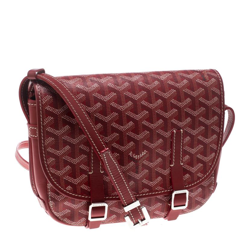 red goyard messenger bag