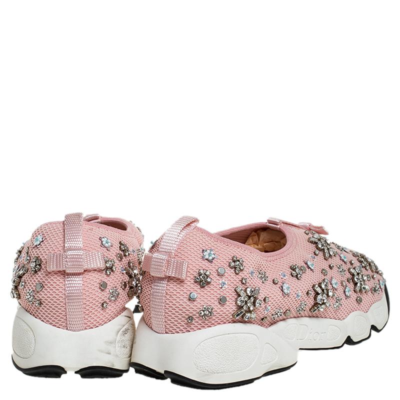 fusion leather and mesh sneakers