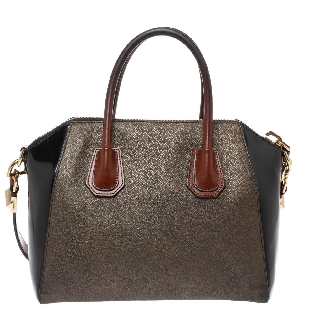 Givenchy Tri Color Textured Leather And 