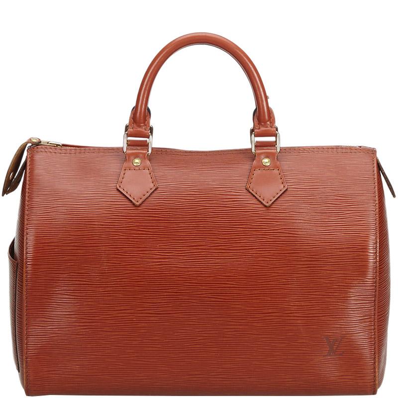 Louis Vuitton Brown Kenyan Fawn Epi Leather Speedy 30 Bag - Save 24% - Lyst