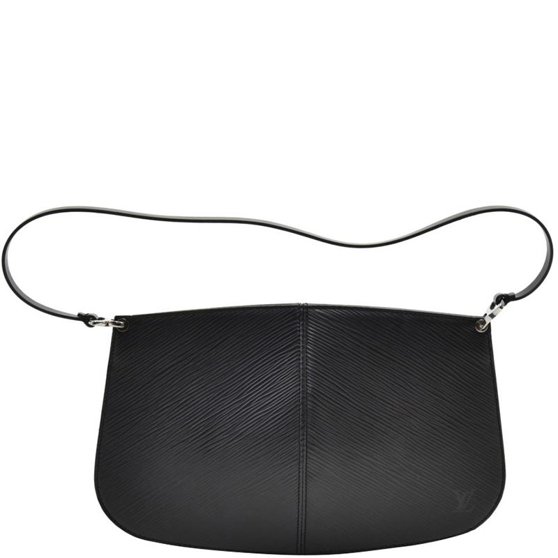 Louis Vuitton Black Epi Leather Pochette Demi Lune Bag - Lyst