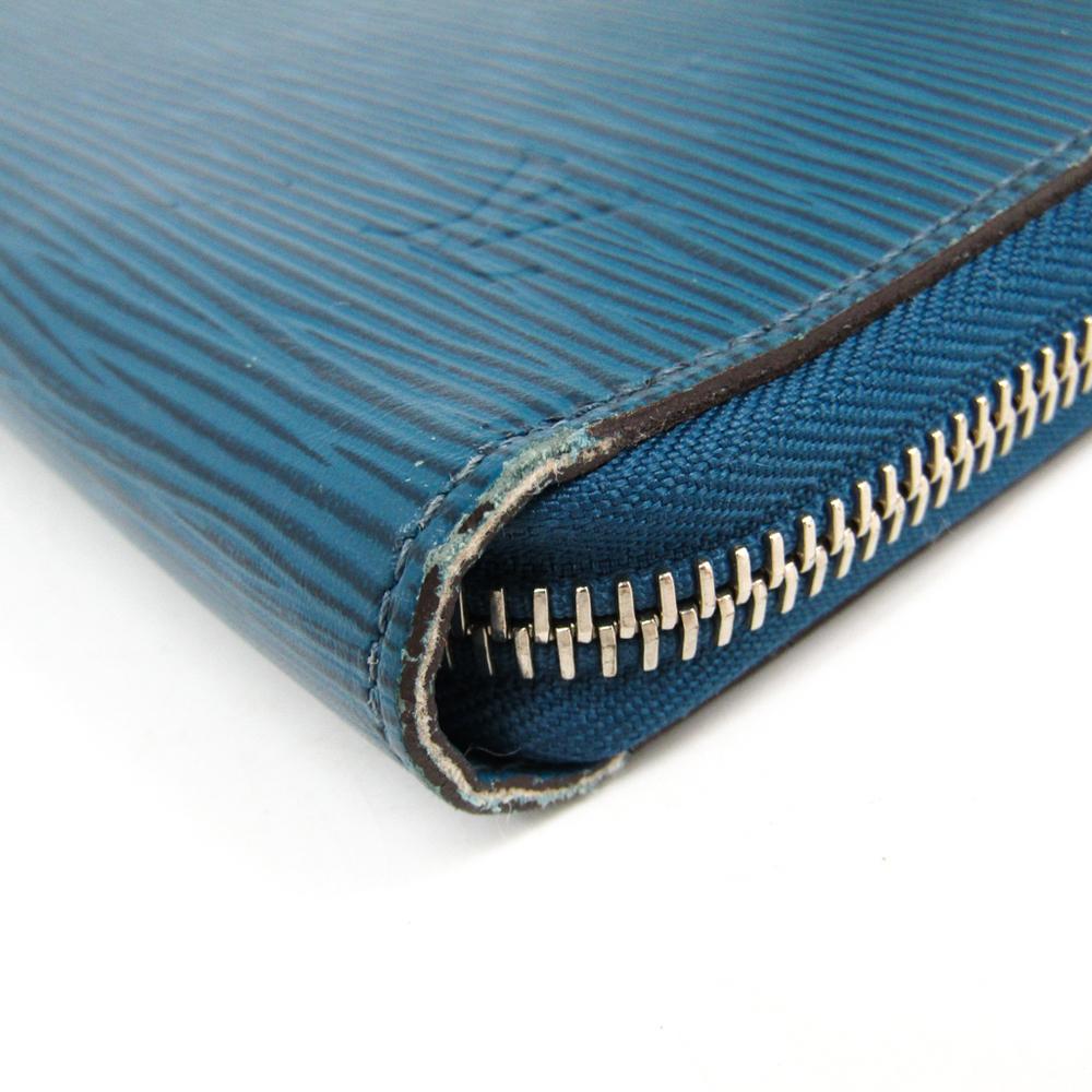 Louis Vuitton Bleu Celeste Epi Leather Zippy Organizer Long Wallet in Blue - Lyst