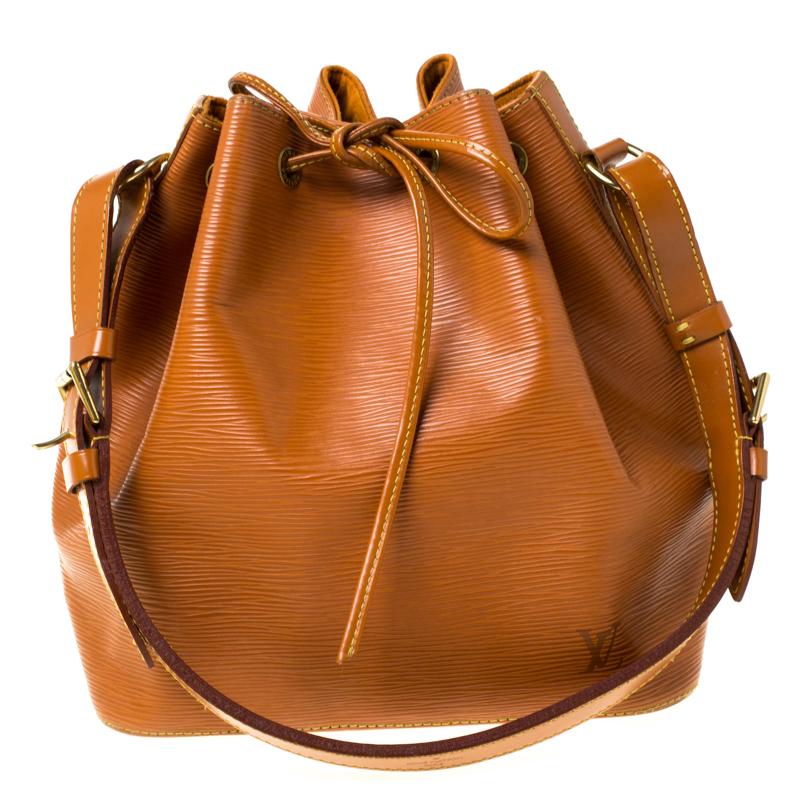 Louis Vuitton Cipango Gold Epi Leather Petit Noe Shoulder Bag in Tan (Brown) - Lyst