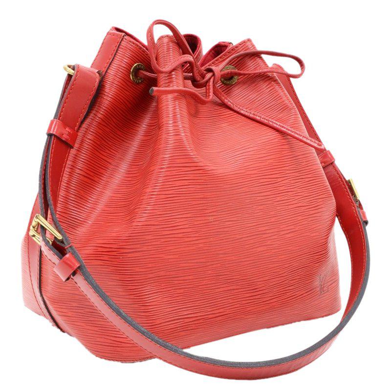 Louis Vuitton Epi Leather Petit Noe Bag in Red - Lyst