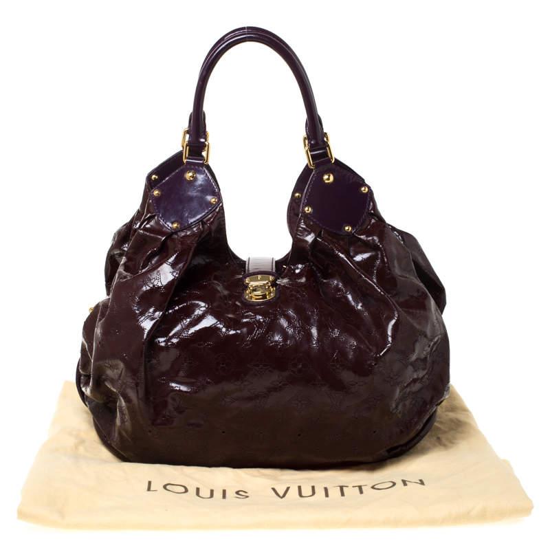louis vuitton burgundy patent leather bag
