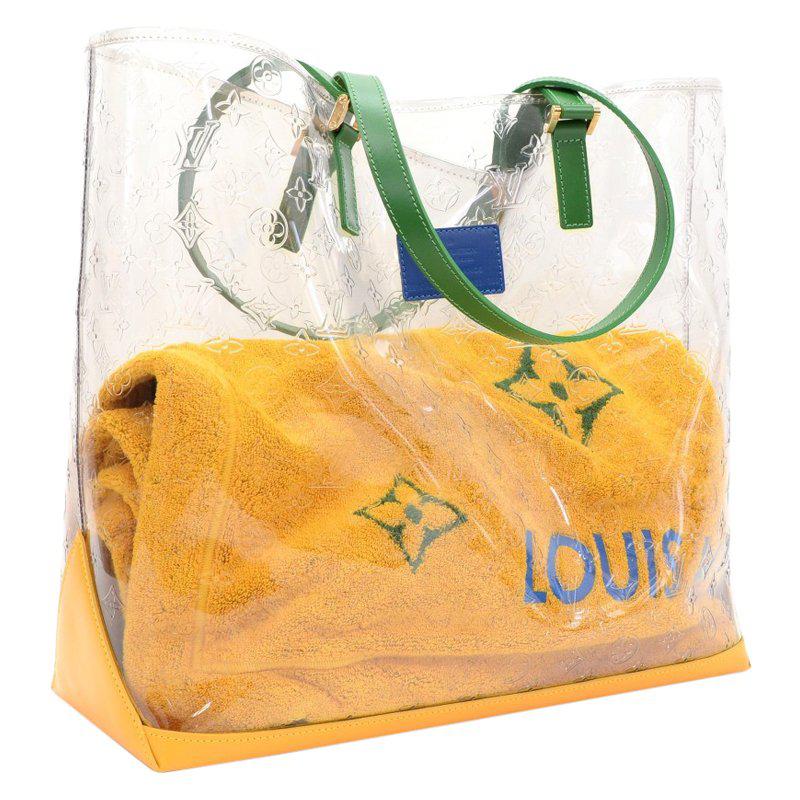 Louis Vuitton Leather Clear Monogram Vinyl Brazil 500th Anniversary Limited Edition Tote Xl - Lyst