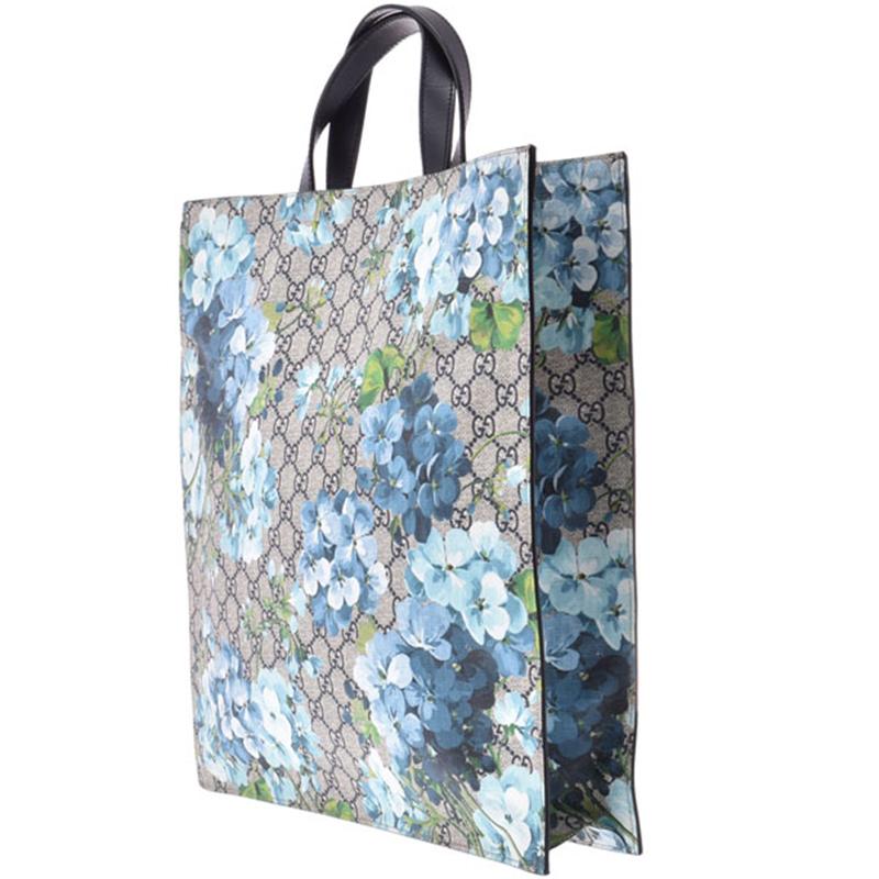 Gucci Blue GG Supreme Canvas Medium Blooms Tote Bag - Lyst