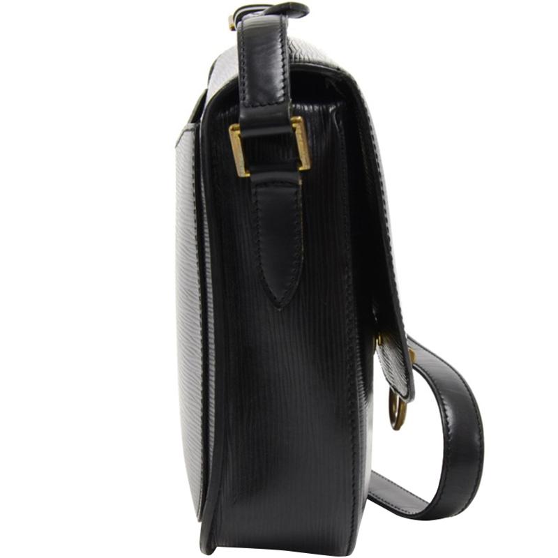 Louis Vuitton Noir Epi Leather Saint Cloud Gm Bag in Black - Lyst