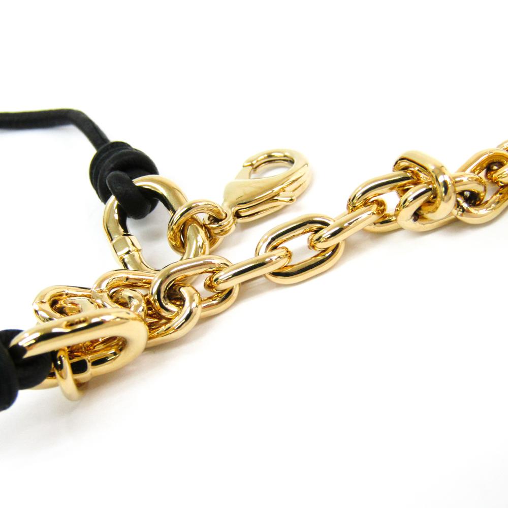 Louis Vuitton Knotty Pearls Leather And Gold Tone Choker Necklace in Black,Gold (Metallic) - Lyst