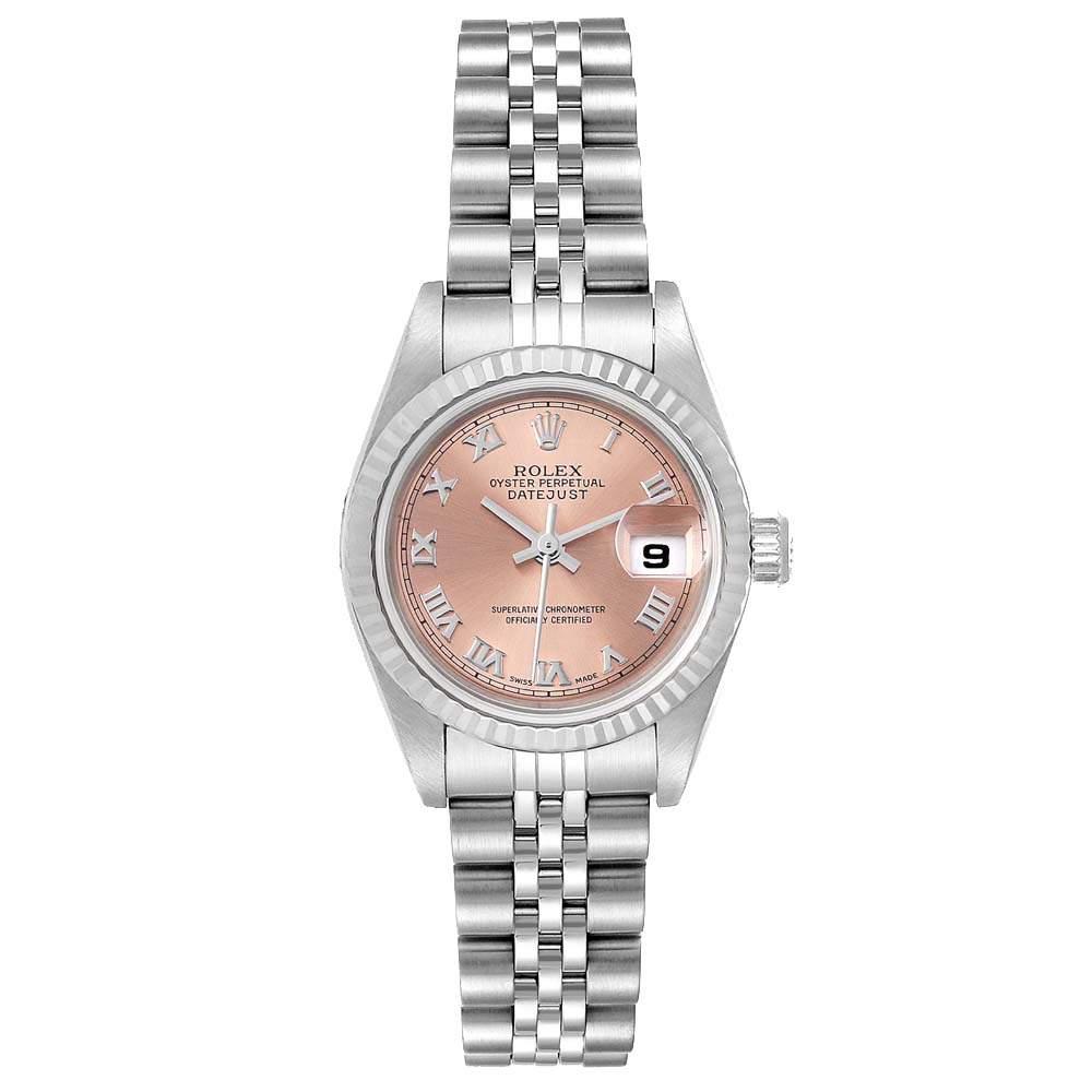 datejust white gold and stainless steel automatic