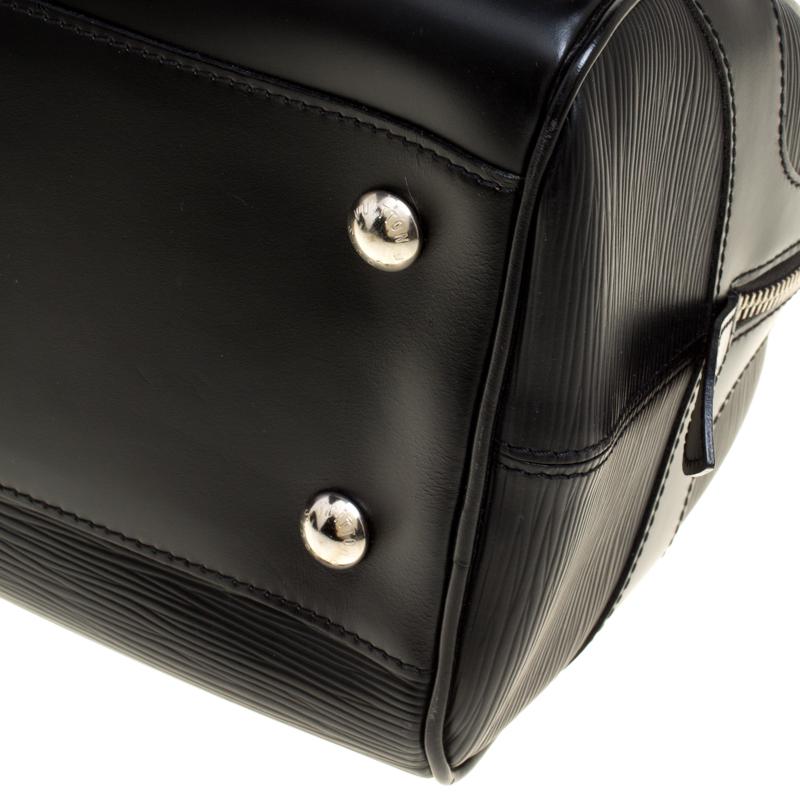Louis Vuitton Epi Leather Bowling Montaigne Gm Bag in Black - Lyst