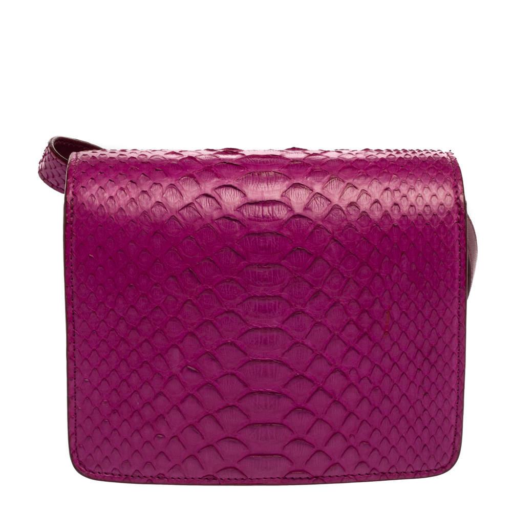 celine python box bag