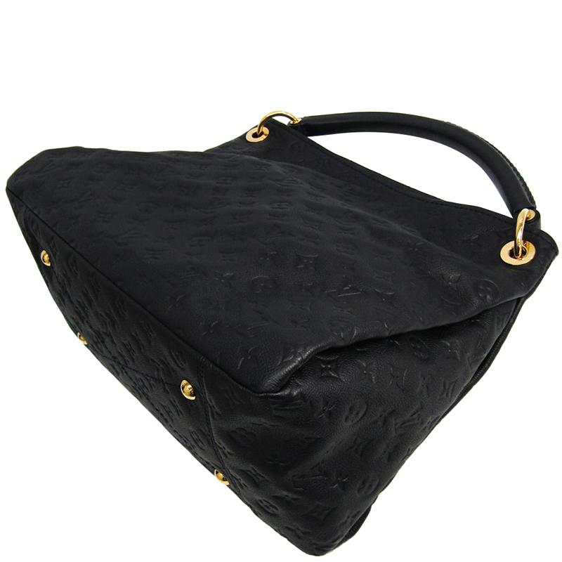 Louis Vuitton Noir Monogram Empreinte Leather Artsy Mm Bag in Black - Lyst