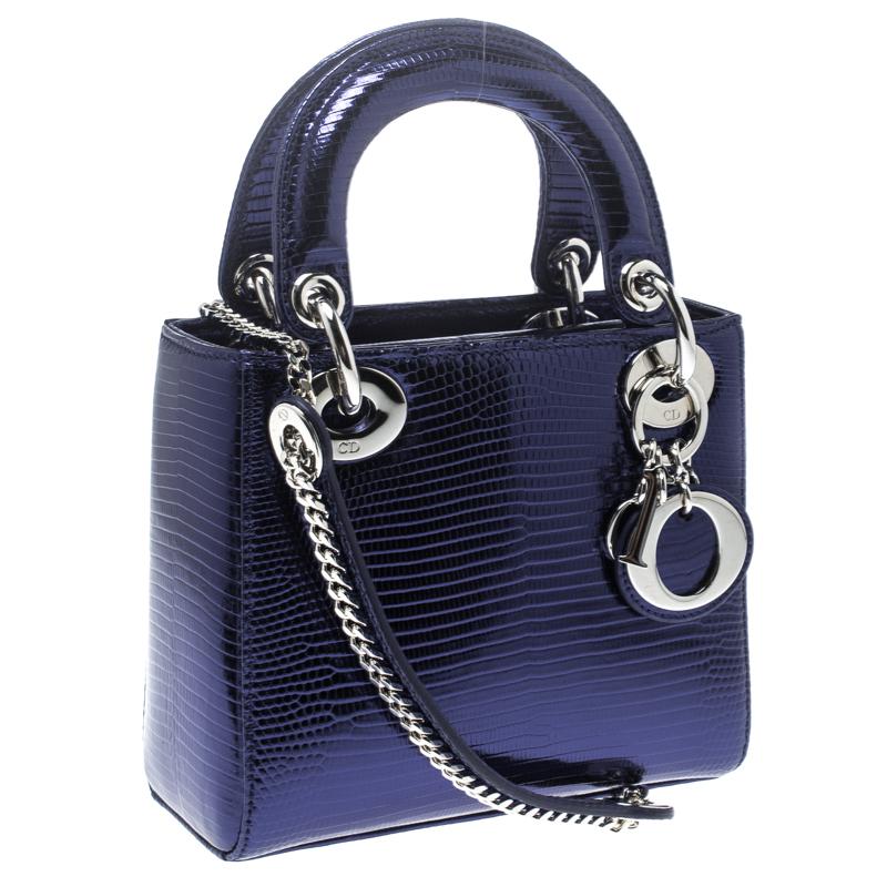 lady dior mini blue